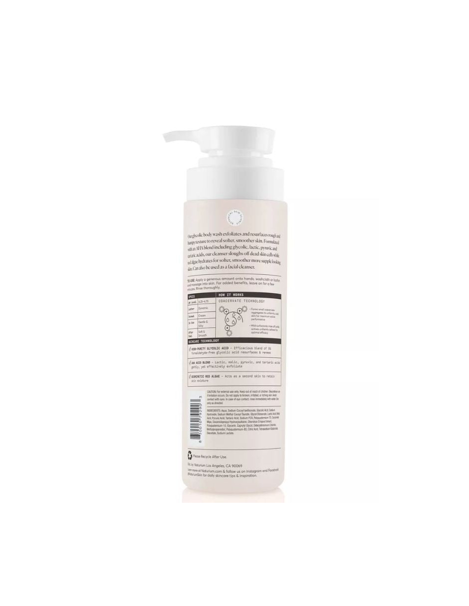 Gel de Baño Exfoliante con AHA para Piel Suave y Lisa 500ml - Naturium