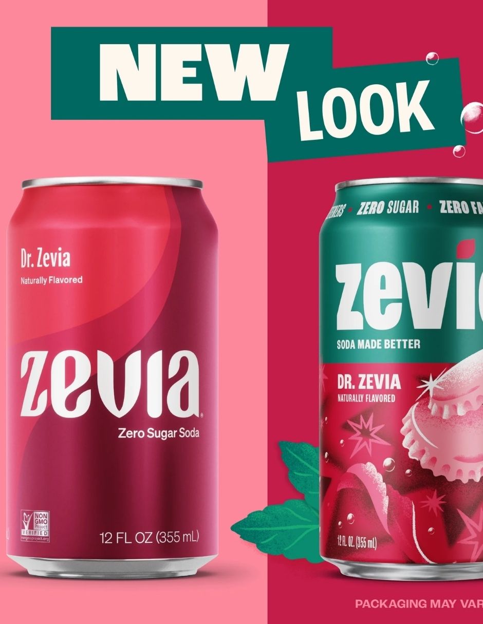 Refresco sin Azúcar ni Calorías Zevia Endulzado con Stevia – 8 Latas de 355 ml