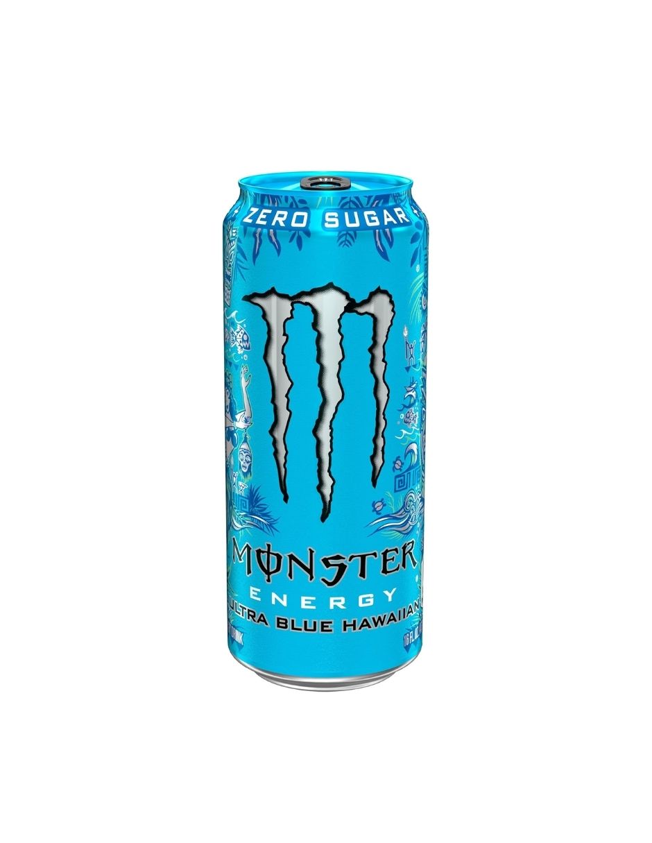Bebida Energética sin Azúcar Monster Energy Ultra Blue Hawaiian Tropical – 15 Pack de 473ml