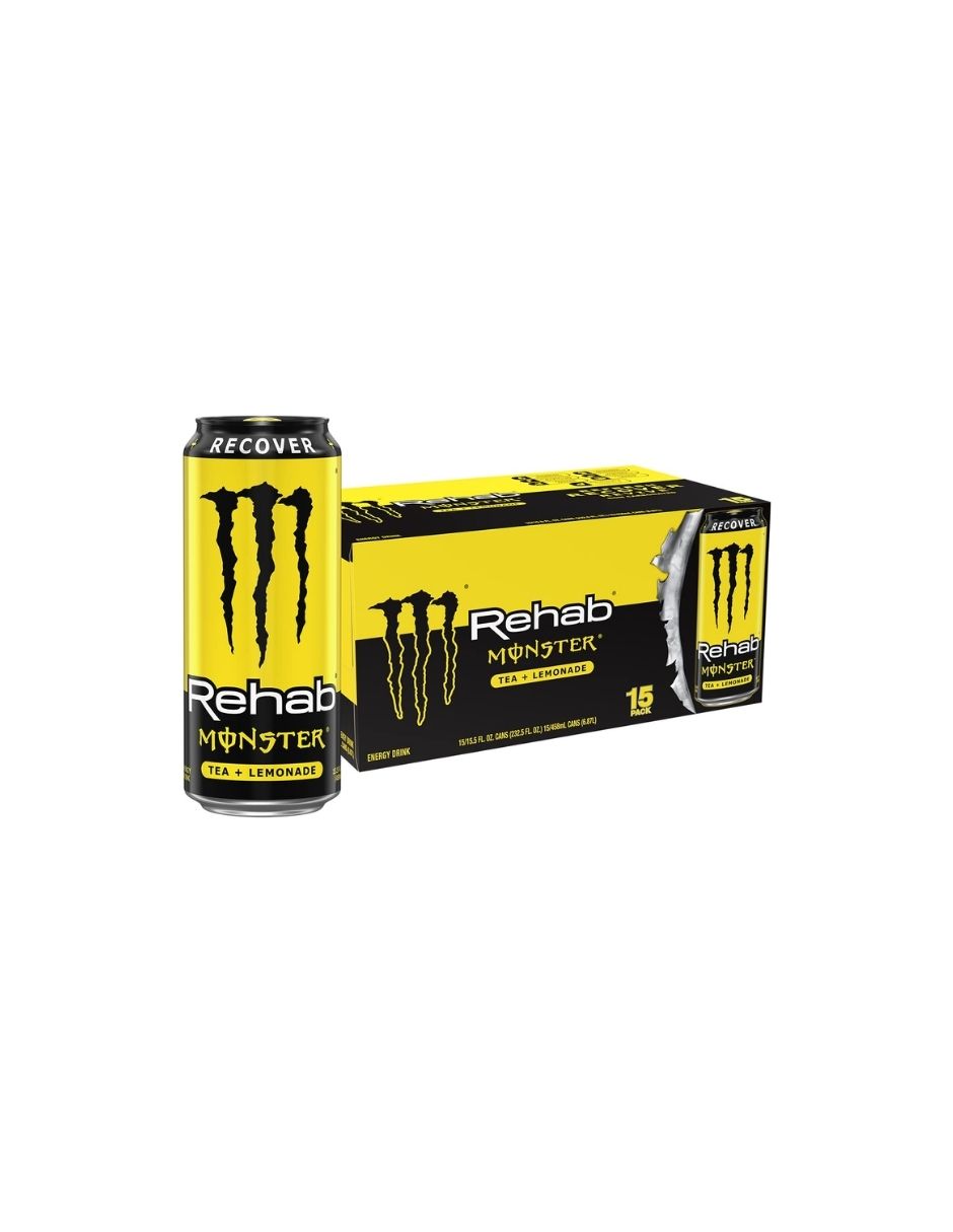 Bebida Energética de Té Helado Monster Energy Rehab Tea + Lemonade – 458ml 15 Pack