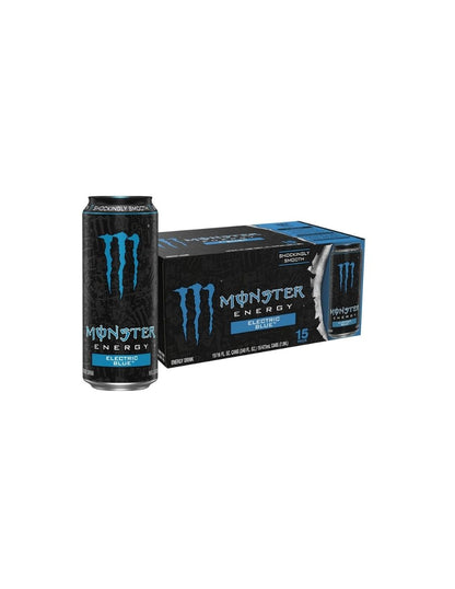 Bebida Energética Monster Energy Electric Blue – 473ml - 15 Pack