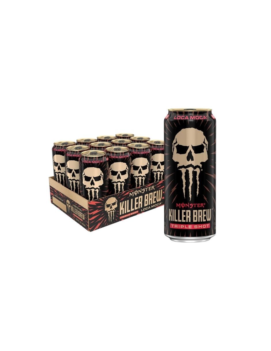 Bebida de Café Energético Monster Energy Killer Brew Loca Moca – 443ml, 12 Pack