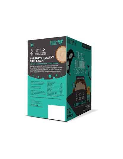 Topper Húmedo para Gatos Tiki Cat Solutions Abrigo de Piel Salmón en Caldo 12 pack