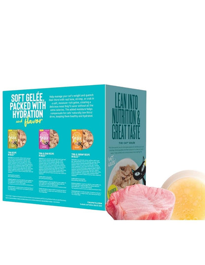 Alimento Húmedo para Gatos Tiki Cat Gelee Paquete Variado de Atún 12 pack