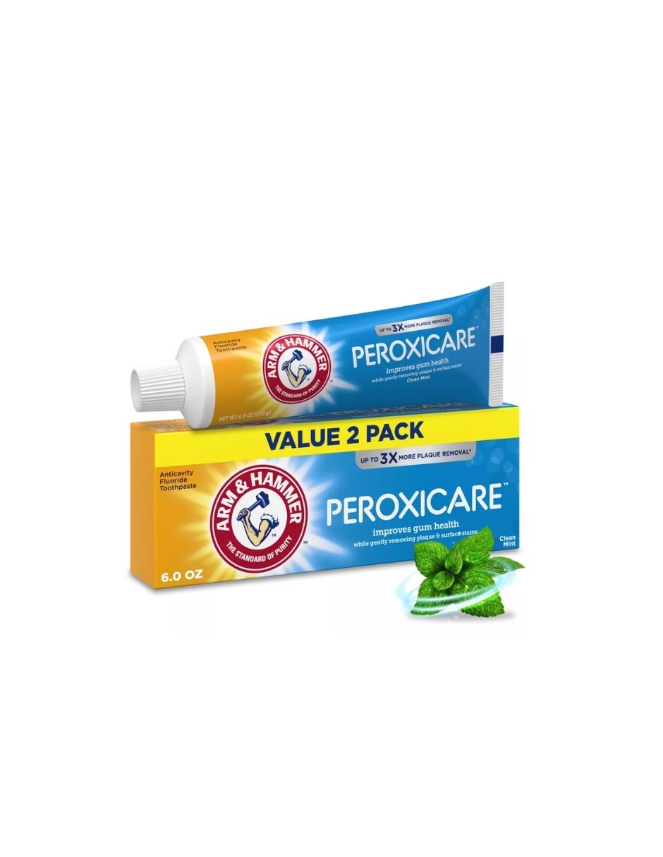Pasta Dental Anticaries con Flúor PeroxiCare 170gr 2 Pack - Arm & Hammer