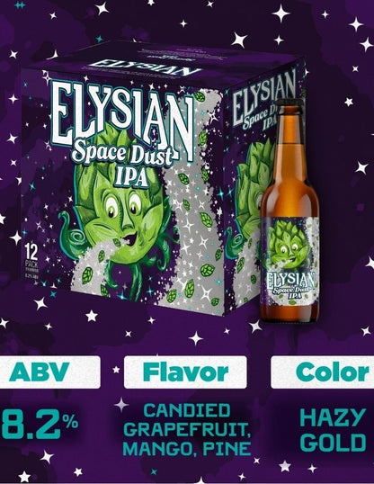 Cerveza Artesanal IPA 12 Pack 355ml - Elysian Space Dust