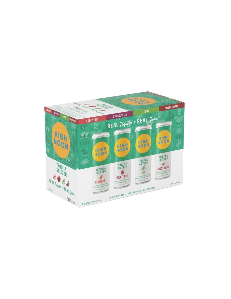 Tequila Hard Seltzer Fiesta 4.5% Alc. 8 Pack 355ml - High Noon