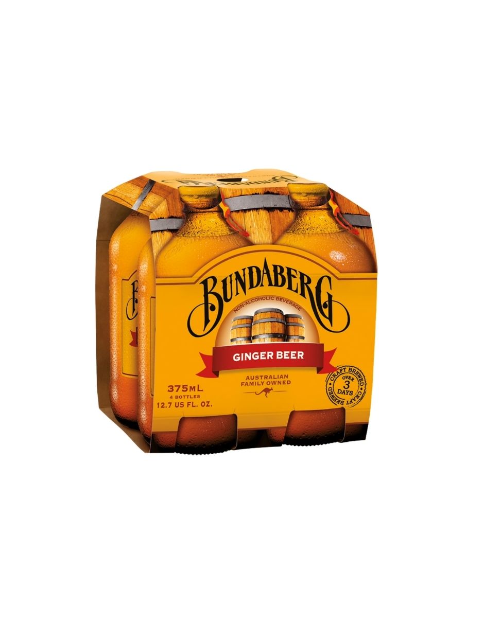 Refresco de jengibre Bundaberg Ginger Beer 375ml 4Pack - Sin alcohol