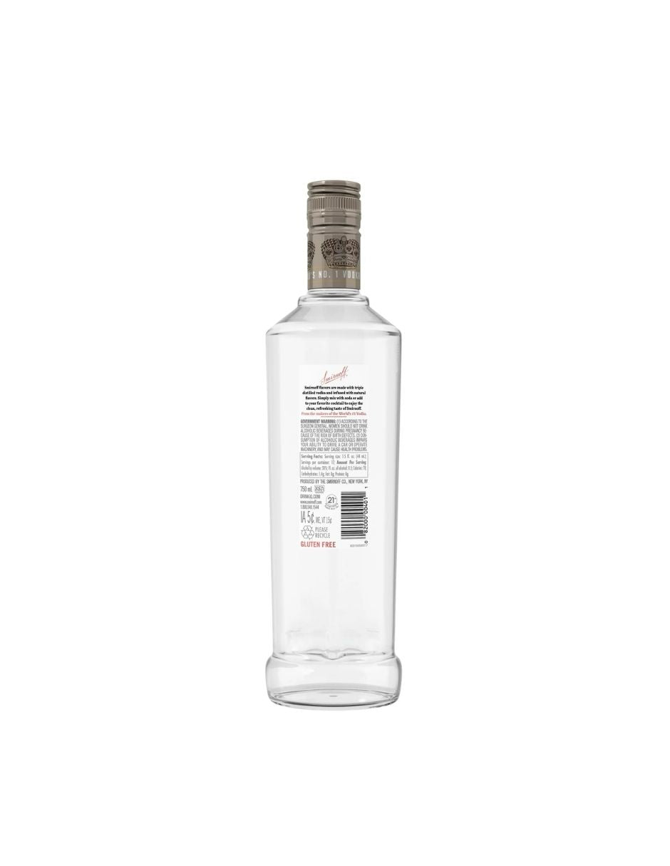 Vodka Smirnoff Vainilla 30% ABV  750ml