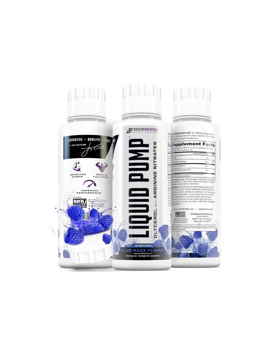 Pre-Work Líquido sin Estimulante Liquid Pump Sabor Frambuesa Azul 473ml