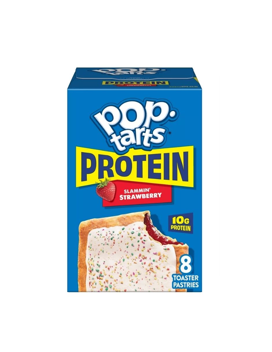 Pop Tarts Sabor Fresa Arándano y Azúcar Con Canela 8 Pack, 408gr