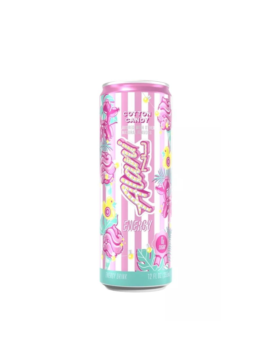 Bebida energética Alani Nu Zero Sugar Sabor Algodón De Azúcar 355ml