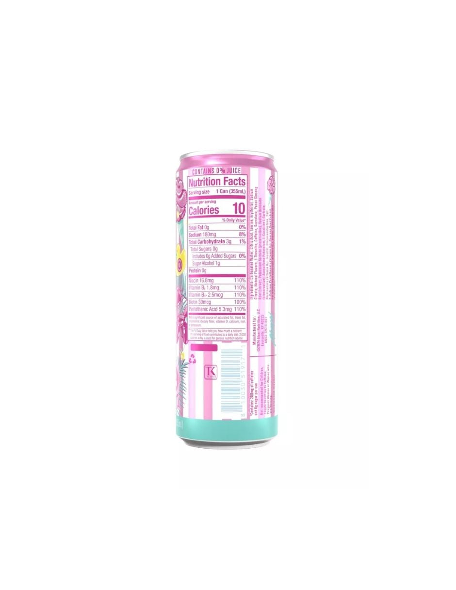 Bebida energética Alani Nu Zero Sugar Sabor Algodón De Azúcar 355ml