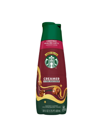 Crema para Café Starbucks Sabor Praliné de Castañas Líquida 828ml Edición Especial