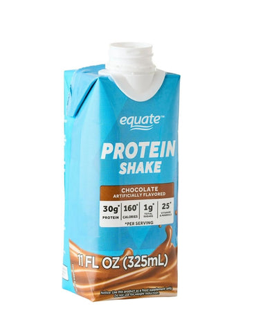 Equate Batido de Proteínas de Alto Rendimiento, Chocolate 4 Unidades 325 ml