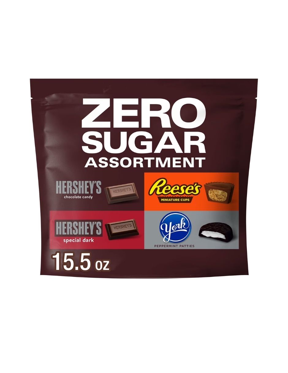 Chocolates Sin Azúcar Surtidos, Hershey’s, Reese’s y York, Bolsa 15.5 oz