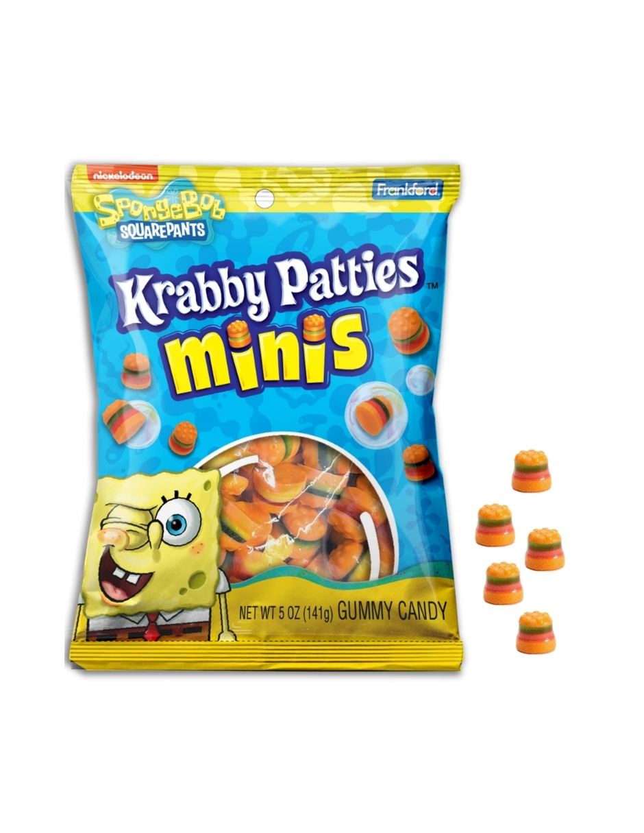 Gomitas Krabby Patty Minis de Bob Esponja Frankford Bolsa 141gr