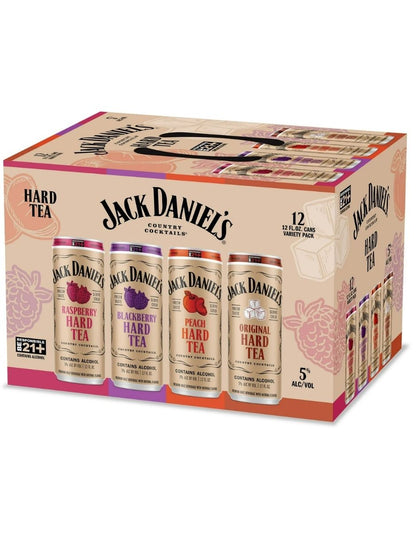 Paquete Variado de Té Jack Daniel's, 12 Latas de 355 ml, 5% ABV