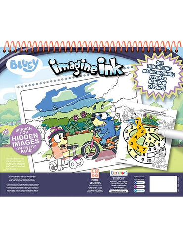 Bloc de Colorear Infantil Bluey Imagine Ink Floorpad Bendon