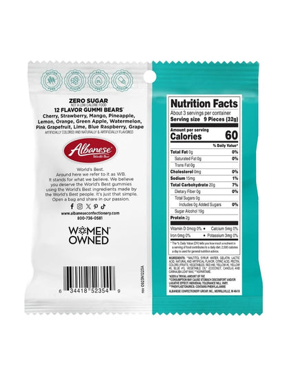 Gomitas Albanese 12 sabores Sin Azúcar 99gr