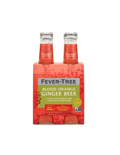 Cerveza de Jengibre Light Naranja Sanguina Fever-Tree – 4 Botellas de 200 ml