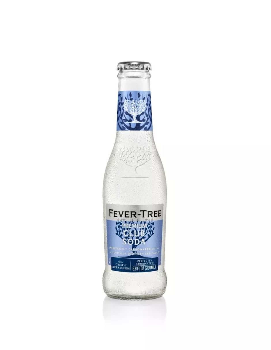 Club Soda Premium Fever-Tree – Paquete de 4 Pack de 200ml