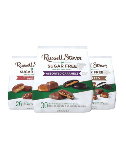 Chocolates Surtidos Sin Azúcar – Russell Stover 439gr
