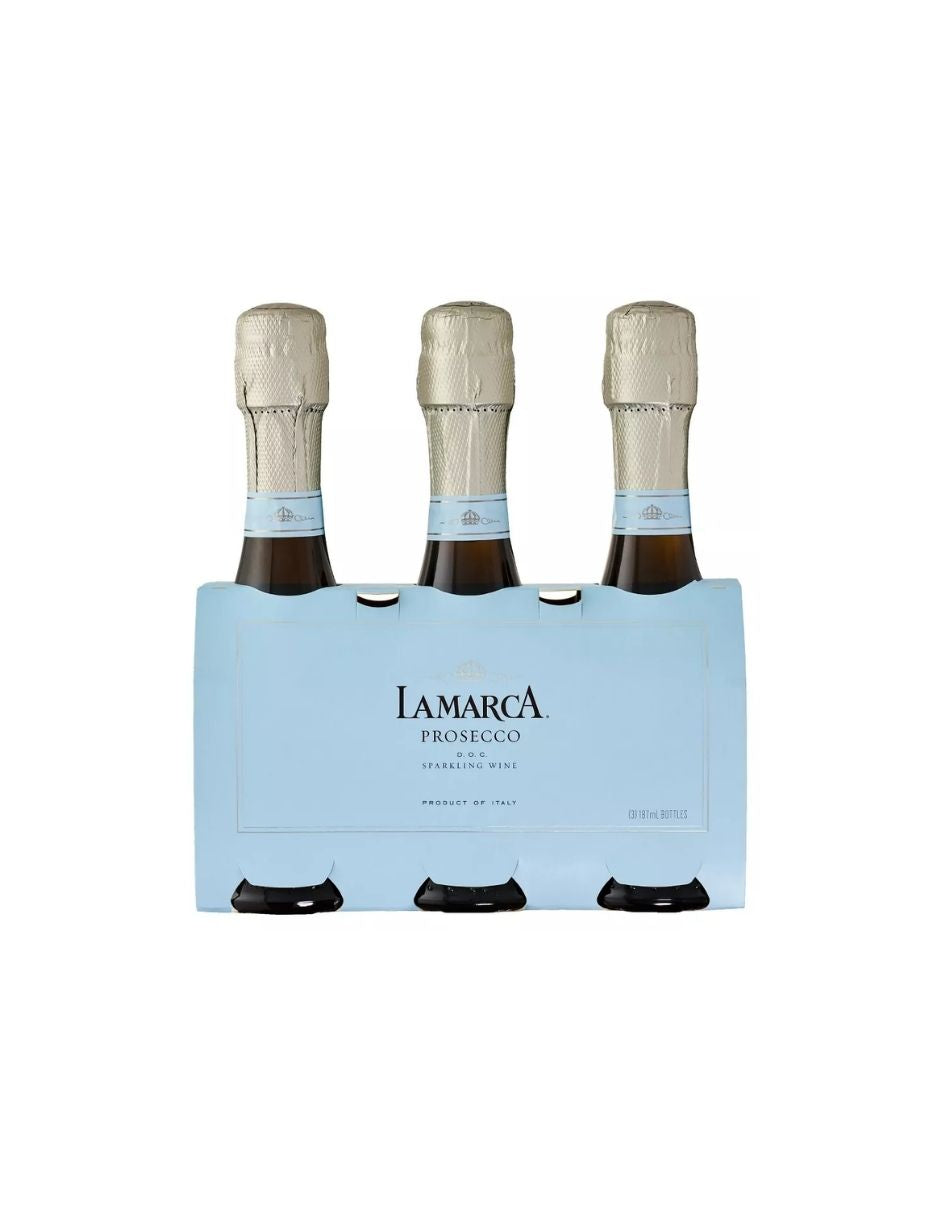 Vino Espumoso Prosecco La Marca – Pack 3 Mini Botellas de 187ml