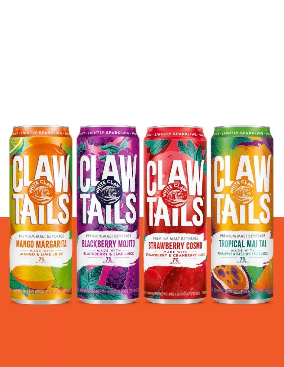 Bebida de Malta Saborizada 7% Alc./Vol.  – 12 Pack, 355ml - White Claw Clawtails