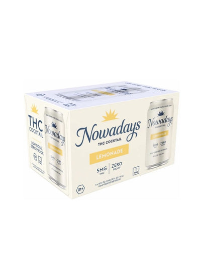 Limonada Nowadays Sabor Natural 5mg  THC, 6 Pack
