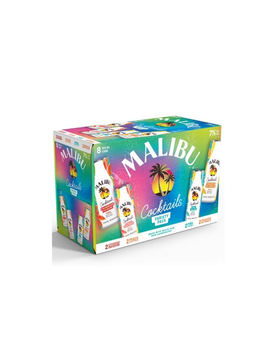 Cócteles Listos para Beber 14% Alc./Vol. Malibu – 8 Pack de 355 mL