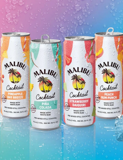 Cócteles Listos para Beber 14% Alc./Vol. Malibu – 8 Pack de 355 mL