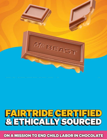 Feastables MrBeast Barra de Chocolate con Leche y Caramelo 60gr
