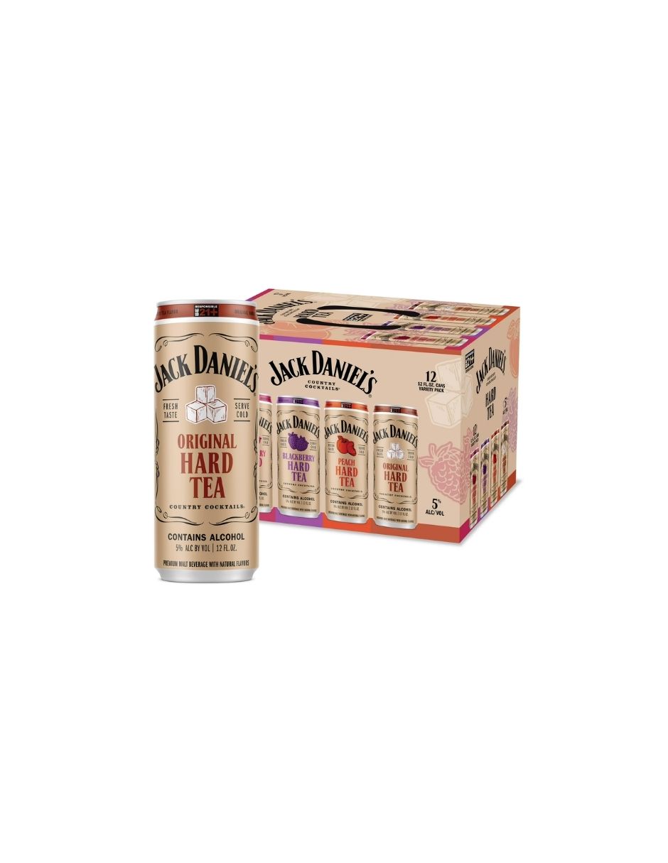 Bebida Alcohólica Hard Tea Variedad 5% Alc./Vol. Jack Daniel's – 12 Pack 354ml