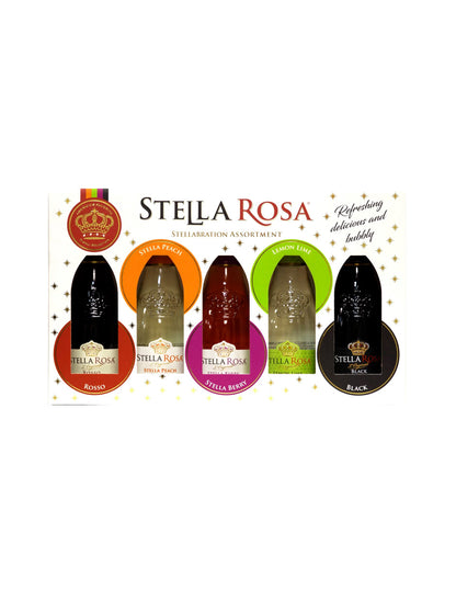 Stella Rosa Stellabration Surtido de vinos semidulces 5 Piezas, 187ml