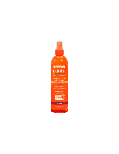 Spray revitalizador de rizos Cantu Comeback Curl Next Day, 355ml