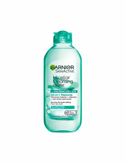 Garnier SkinActive Agua Micelar Limpiadora Rellenador de Ácido Hialurónico