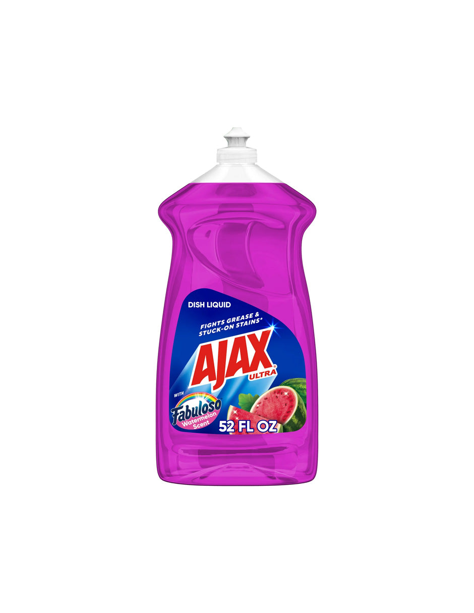 Ajax Ultra Jabón para Platos Líquido con Fabuloso Aroma a Sandía 1.53L