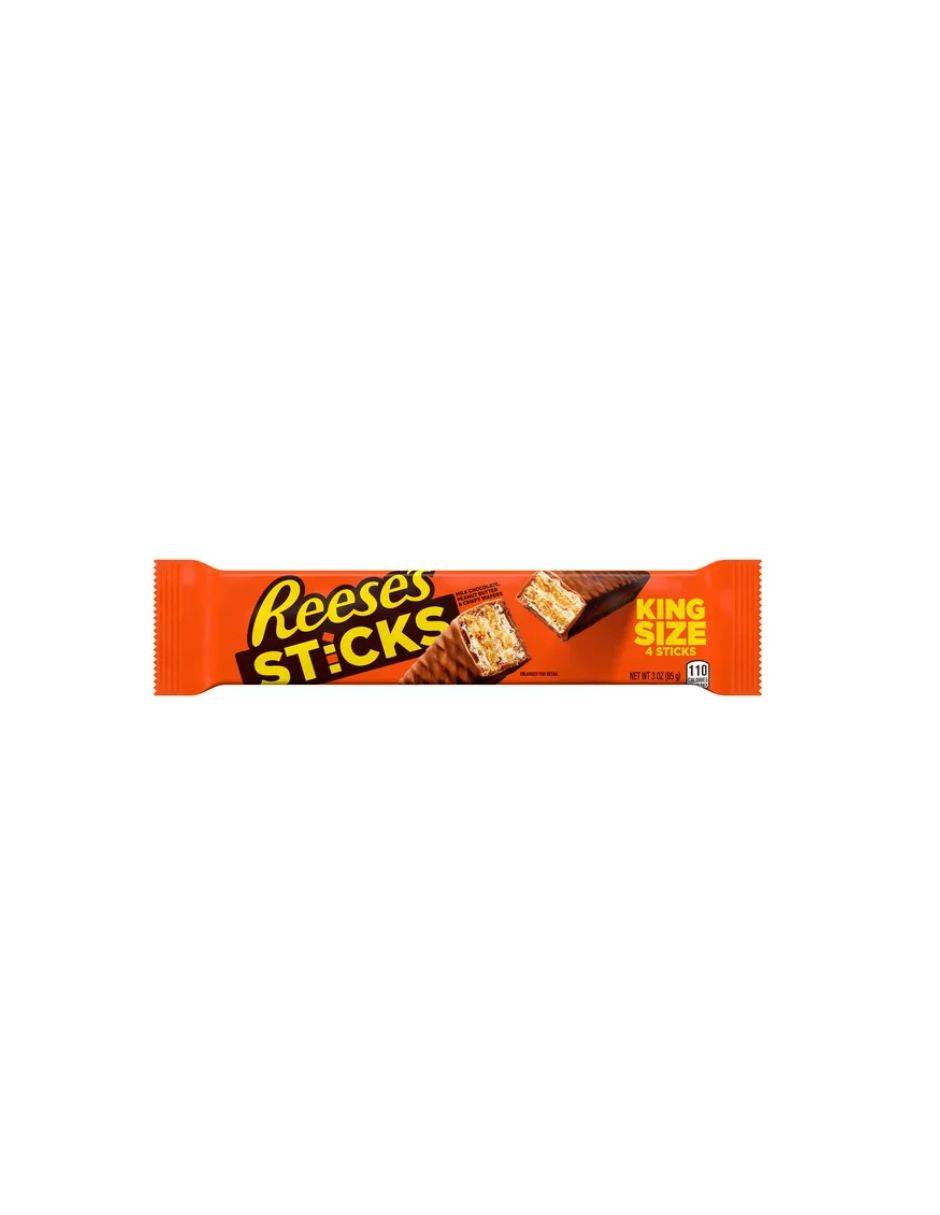 Reese's STICKS caramelo de oblea de mantequilla de maní y chocolate 85gr