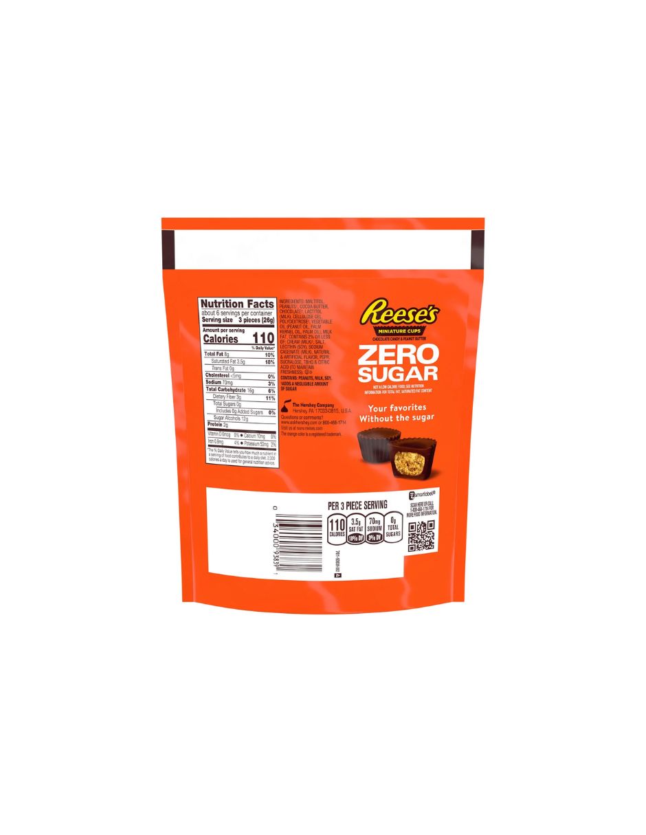 Reese's Zero Sugar Chocolate 144gr