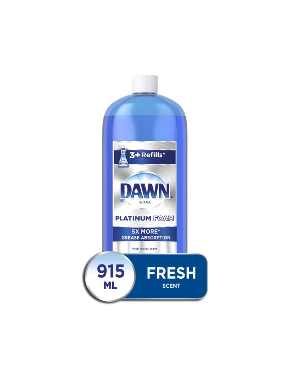 Repuesto Jabón para platos en espuma Dawn Ultra Platinum 915ml