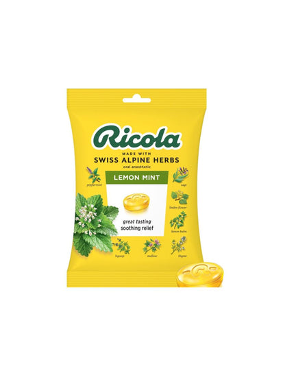 Ricola Lemon Mint sugar free 19 pzs