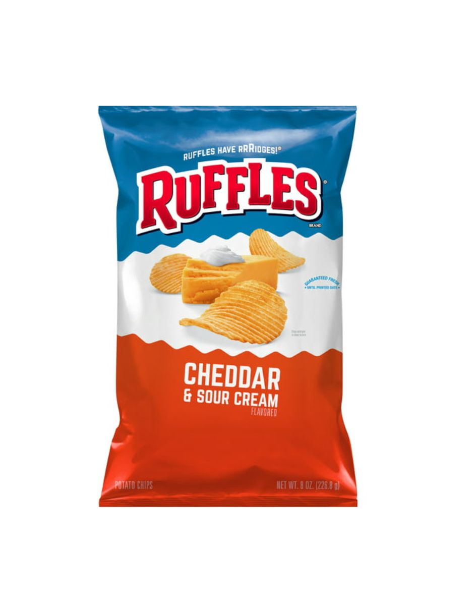 Ruffles papas (Diferentes sabores)