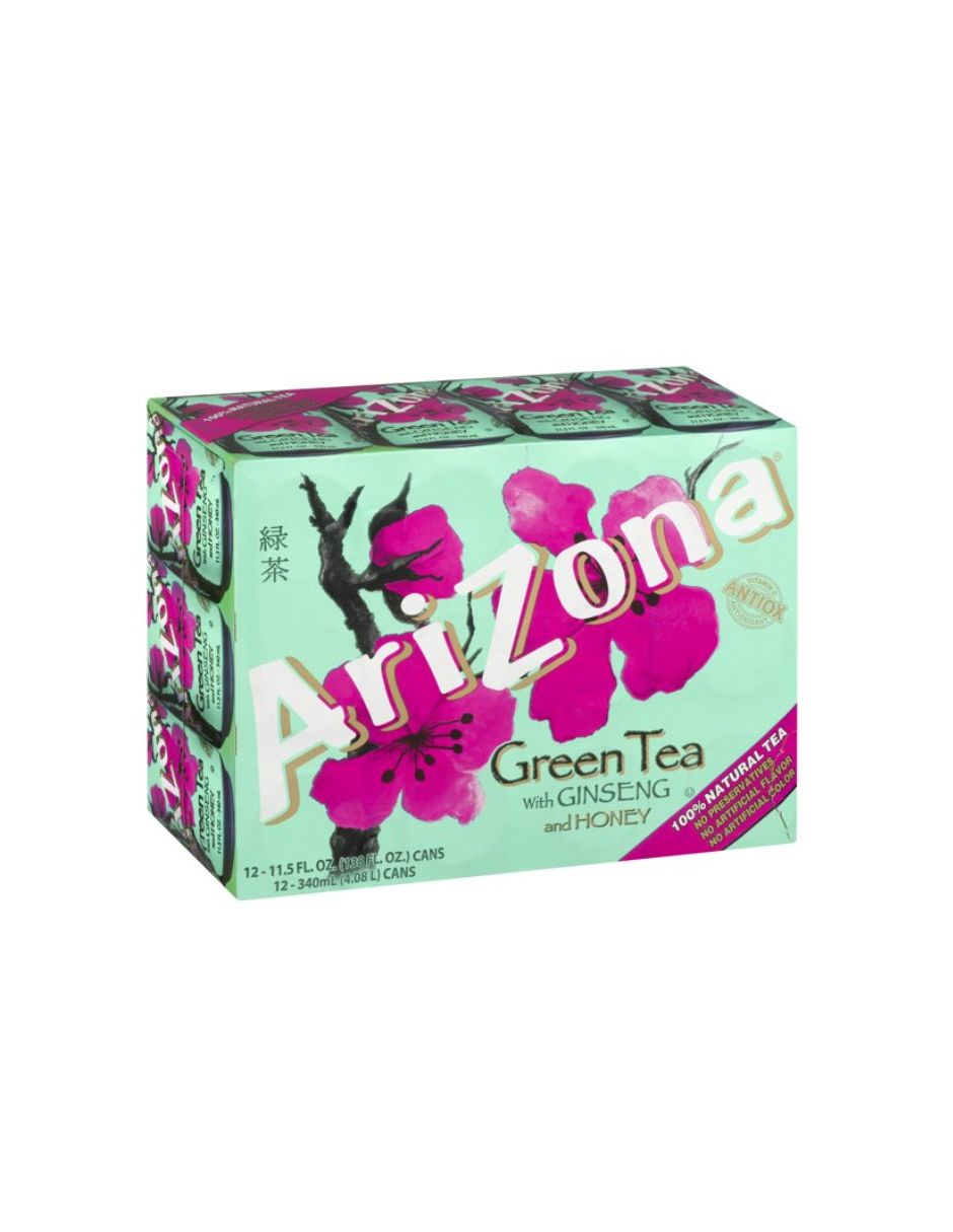 Té verde Arizona con ginseng y miel 12 pack