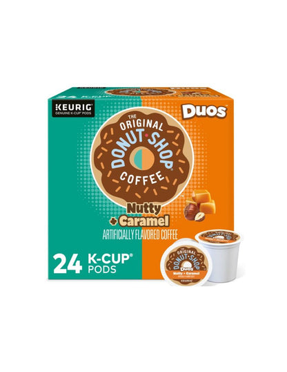 The Original Donut Shop Duos Nutty + Caramel 24 pods