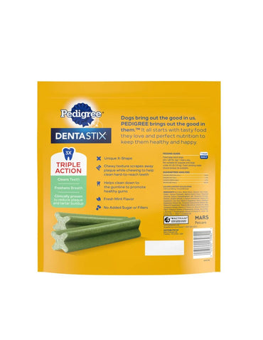 Pedigree Dentastix Fresh Flavor Dental Bone Treats para perros grandes 36 unidades