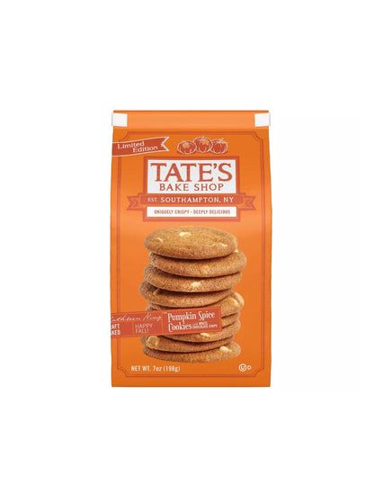 Tate's Bake Shop Galletas de calabaza y especias con chispas de chocolate blanco 198gr