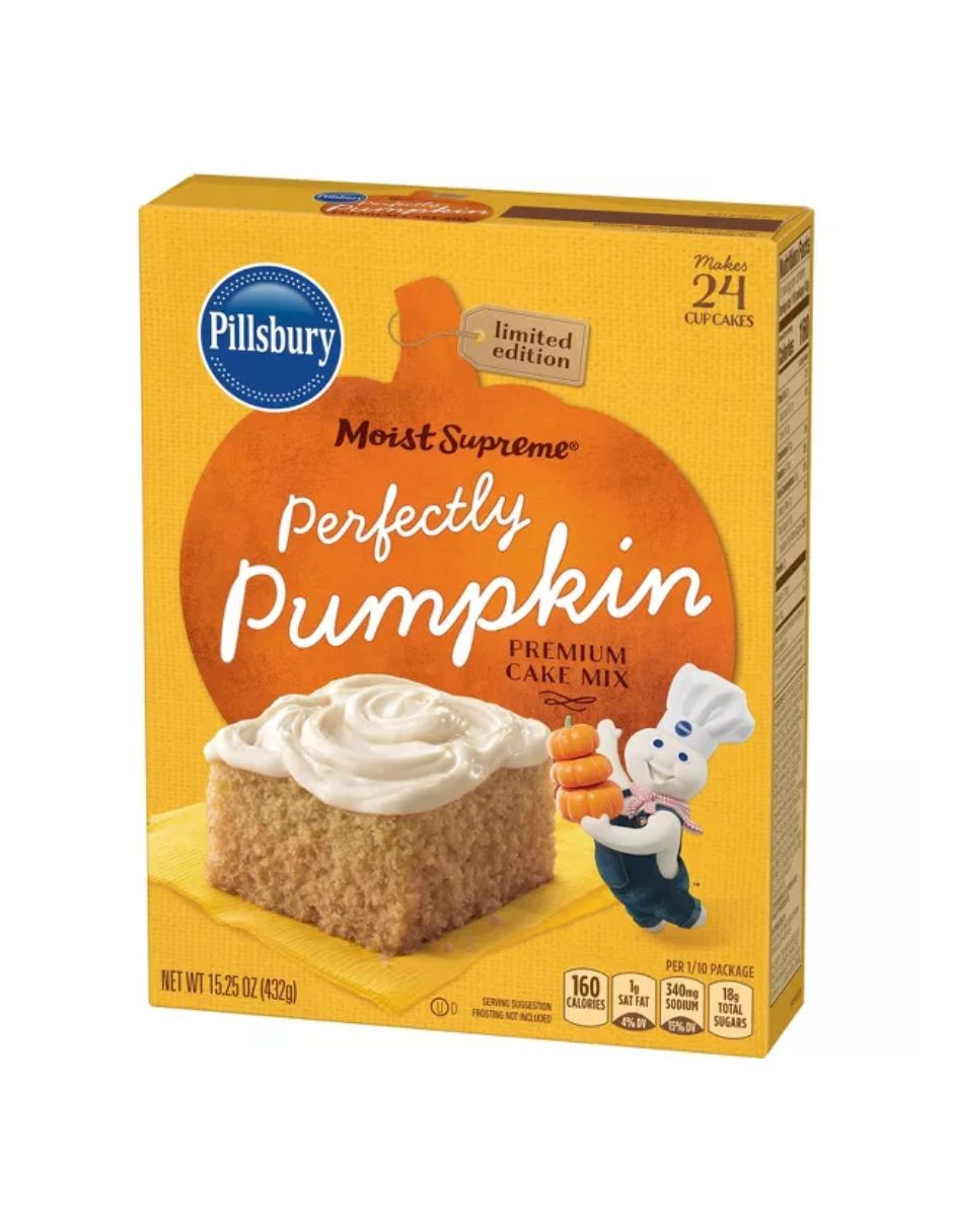 Pillsbury Moist Supreme Perfectly Pumpkin Mezcla para pastel 432gr