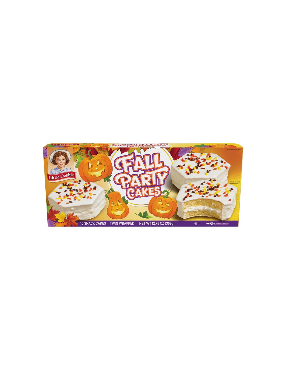 Little Debbie Fall Party Cake Sabor Vainilla 10 piezas