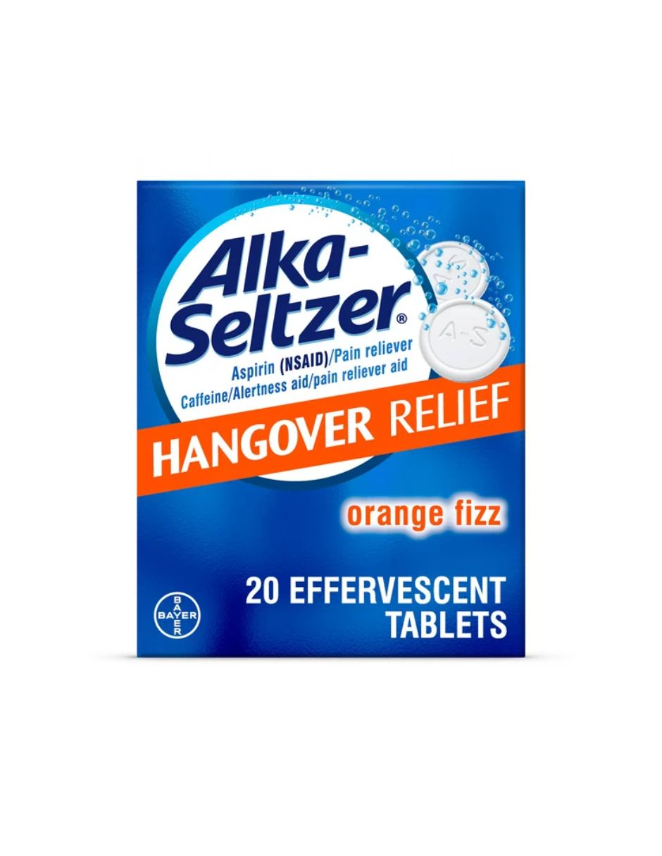 Alka-Seltzer Alivio efervescente para la resaca 20 tabletas